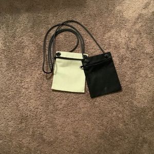 Canvas cross body casual bags 12 in high great for beach or carry a wallet